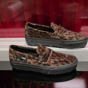 Vans Style 53 Leopard Brown Black Slip-On  Multiple Sizes Available New